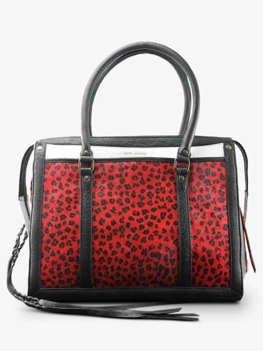 LeRive Droite - M - Léopard - Noir / Rouge